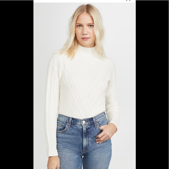 Nwt Club Monaco Cable Front Turtleneck 
